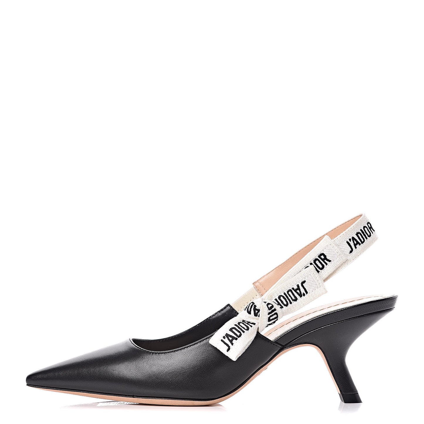 Lambskin Ribbon J'Adior Slingback 65mm Pumps 35.5 Black