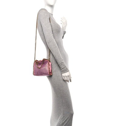 Stella McCartney Crystal Stones Tiny Fold Over Falabella Pink 2 of 9