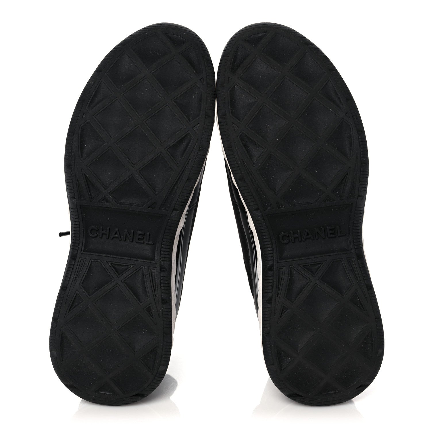Chanel Velvet Calfskin Mixed Fibers CC Sneakers 36 Black 5 of 8
