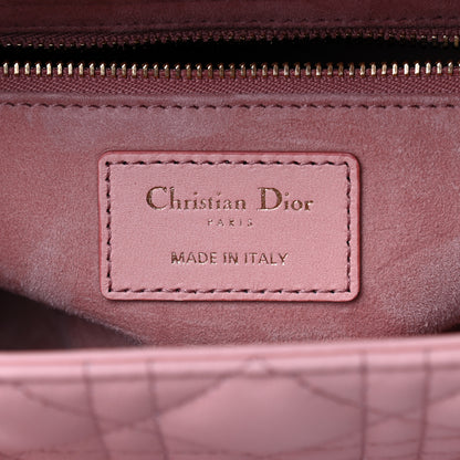 Christian Dior Lambskin Cannage Gradient Medium Lady Dior Pink 6 of 9