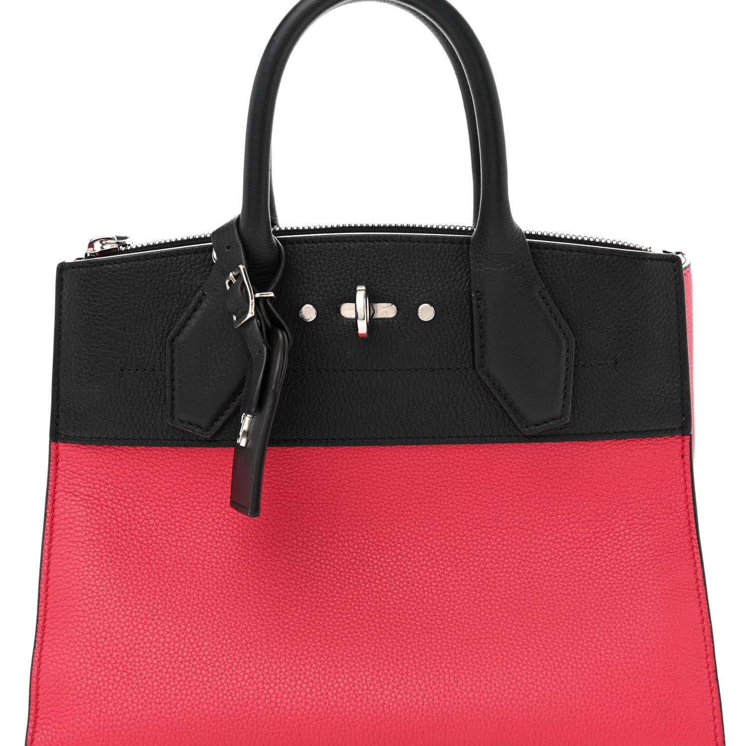 Louis Vuitton Taurillon City Steamer PM Black Fuchsia 8 of 11