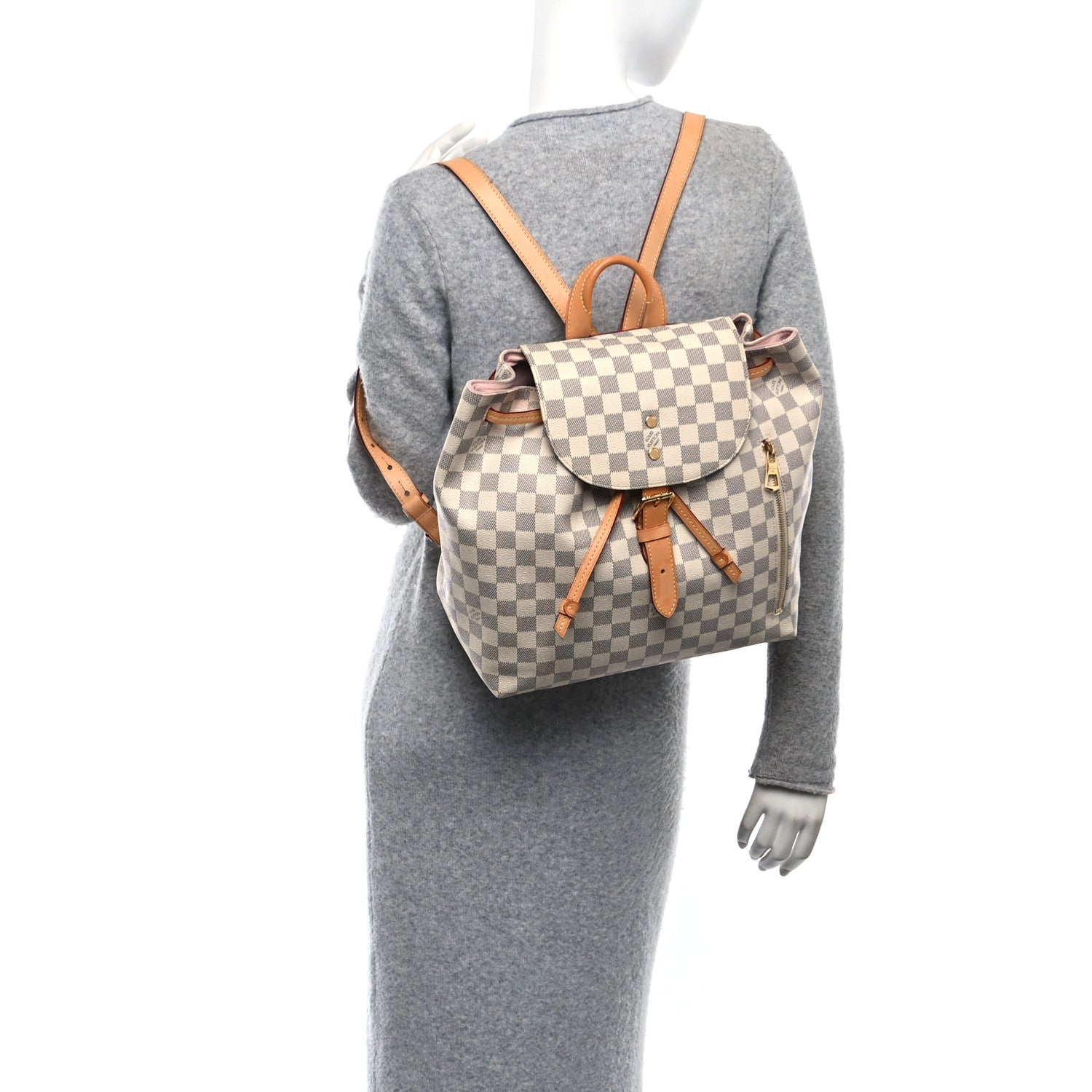 Louis Vuitton Damier Azur Sperone Backpack 2 of 10