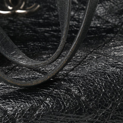 Chanel Glazed Calfskin Large On The Road Tote Black 11 of 12