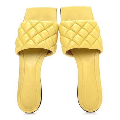 Bottega Veneta Nappa Matelasse Padded Flat Sandals 39 Pear 2 of 12