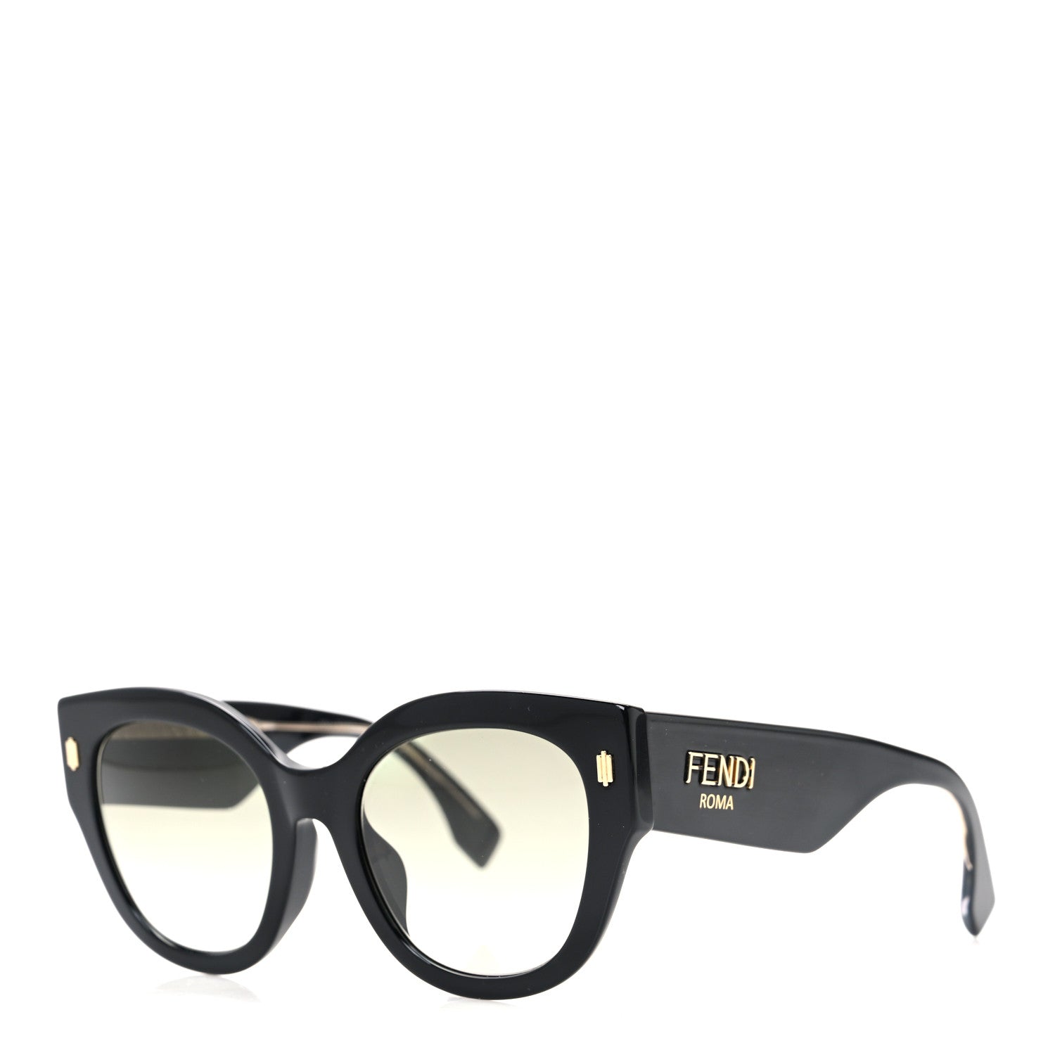 Fendi Acetate Cat Eye Sunglasses FF0452/F/S Black 1 of 7