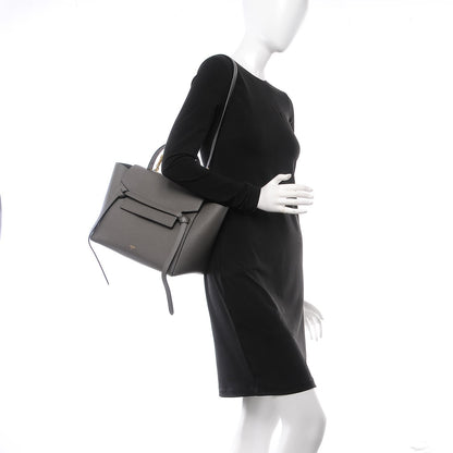 Celine Grained Calfskin Mini Belt Bag Grey 2 of 8