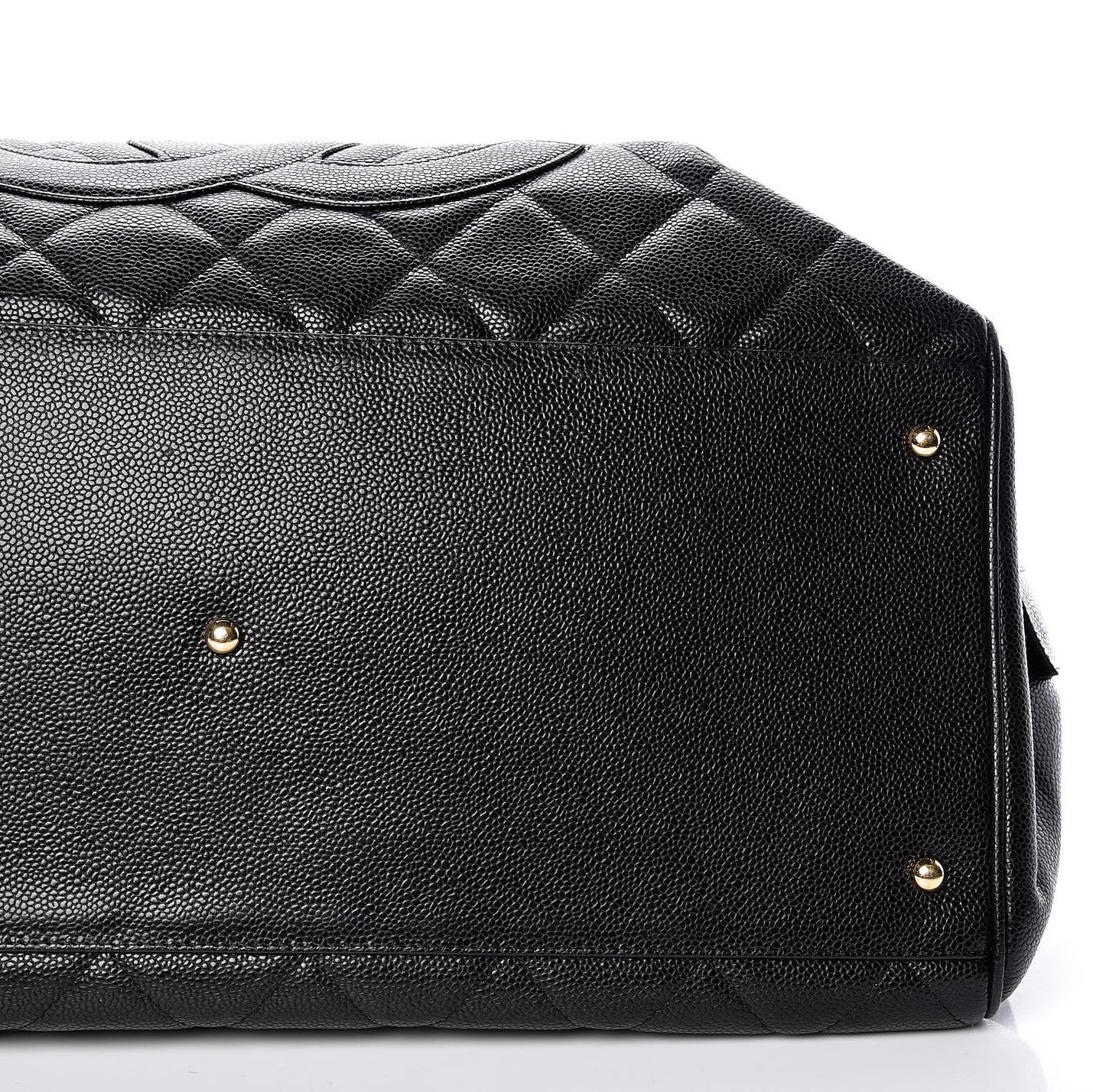 Caviar Quilted CC Tote Black