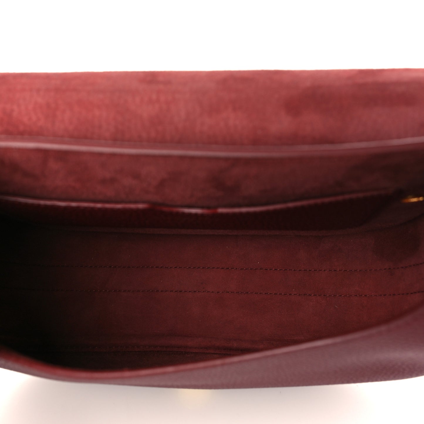 Grained Calfskin Large Bobby Flap Red Bricks