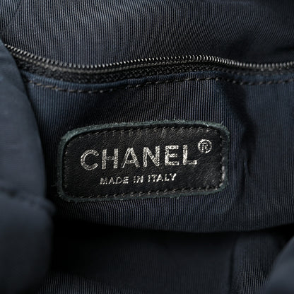 Chanel Lacquered Canvas Ligne Messenger Tote Argent Fonce 6 of 13