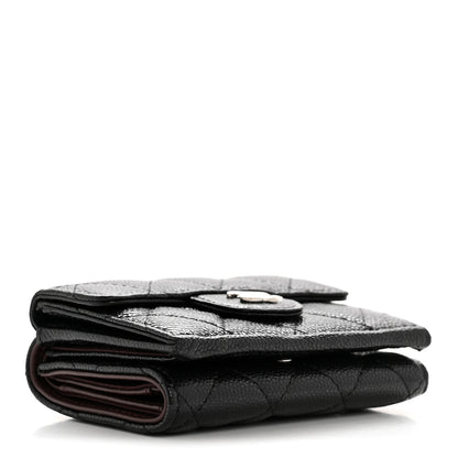 Chanel Caviar Quilted Double Flap Wallet Black 4 of 11