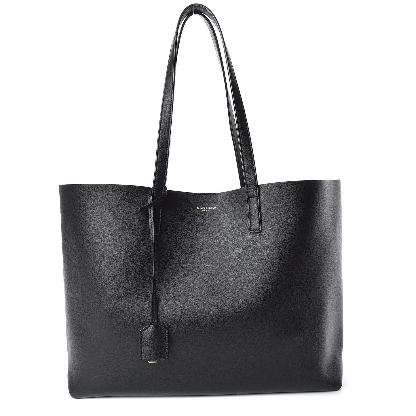 Calfskin Large Shopping Tote Black