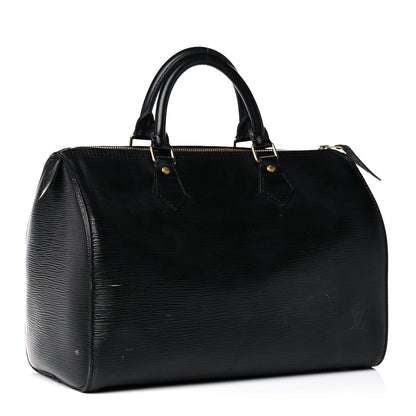 Louis Vuitton Epi Speedy 30 Black 3 of 28