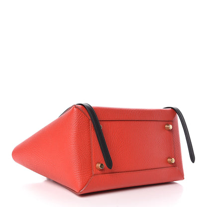 Celine Elephant Calfskin Mini Tri-Color Belt Bag Vermillion 4 of 9