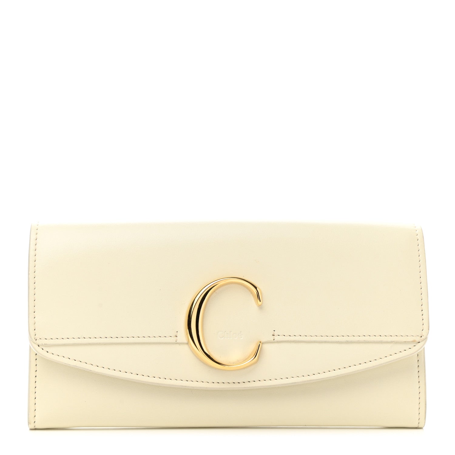 Chloe Smooth Calfskin Chloe Long Wallet Off White 1 of 9