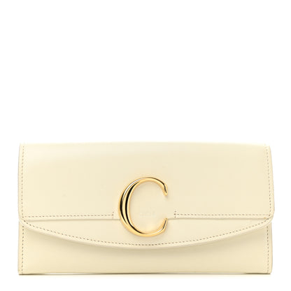 Chloe Smooth Calfskin Chloe Long Wallet Off White 1 of 9
