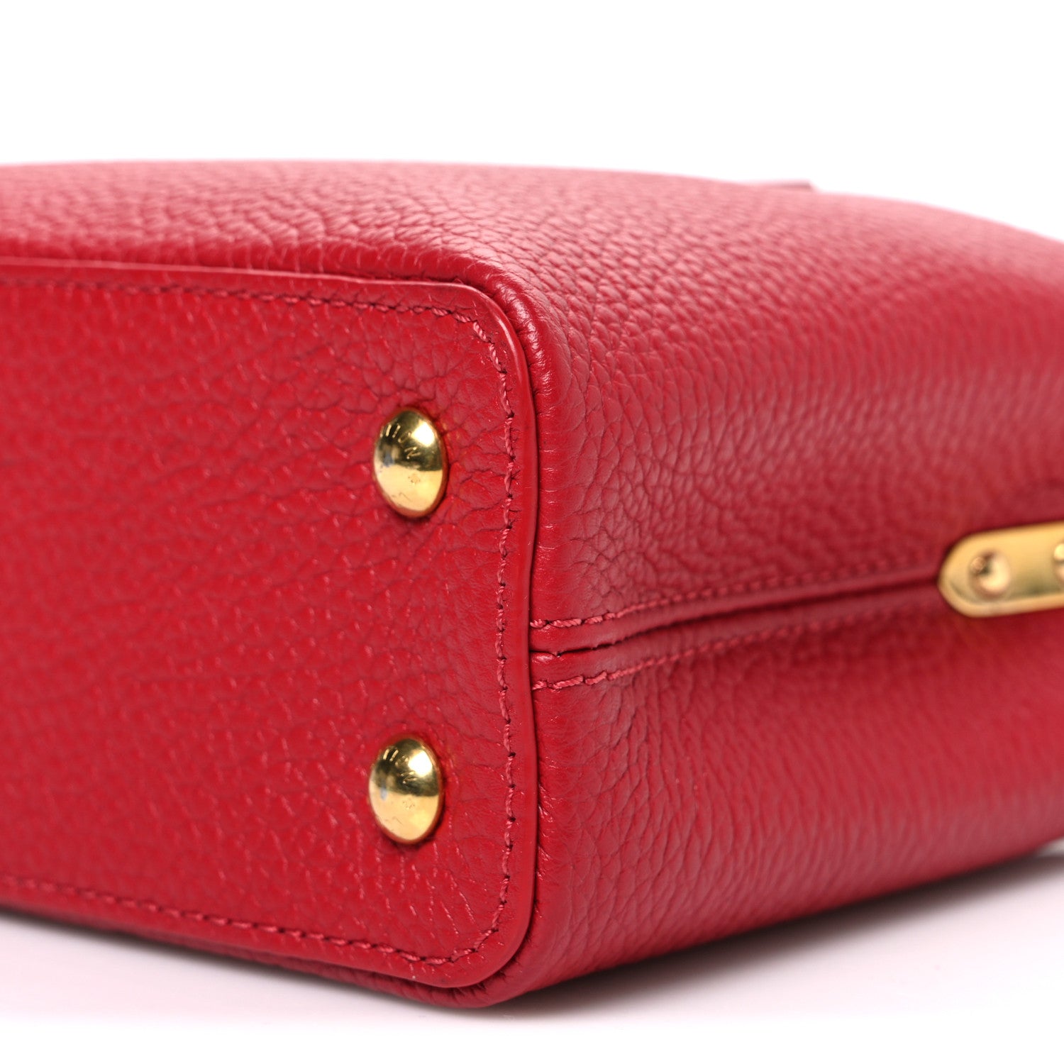 Louis Vuitton Taurillon Mini Capucines Scarlet 9 of 9