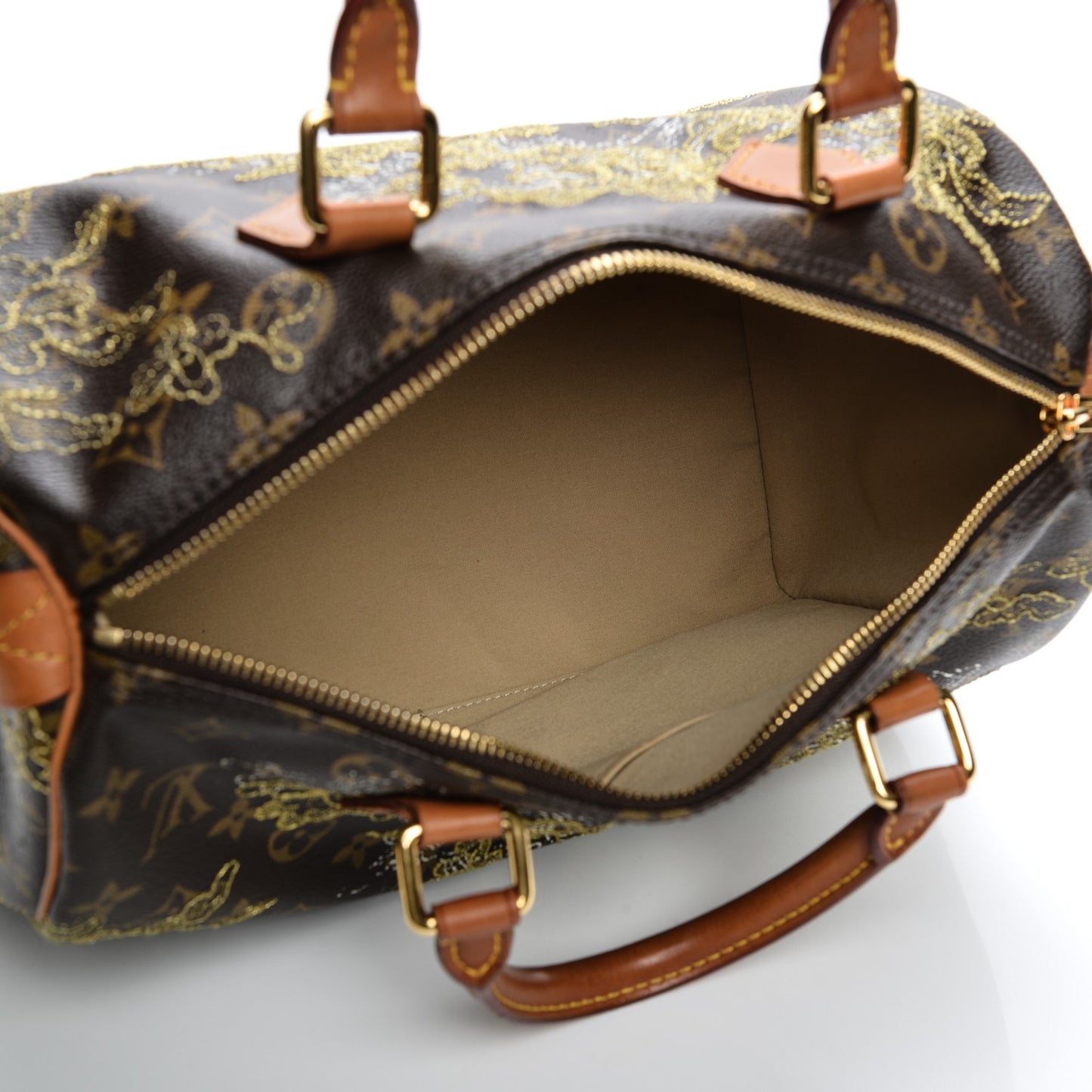 Monogram Dentelle Speedy 30 Gold