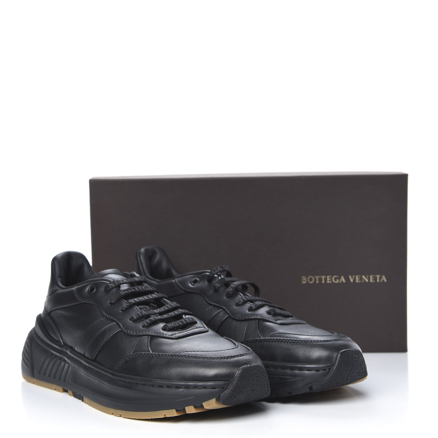 Bottega Veneta Calfskin Mens The Speedster Sneakers 42 Black 8 of 8