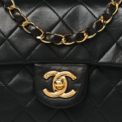 Chanel Lambskin Quilted Mini Square Flap Black 8 of 10