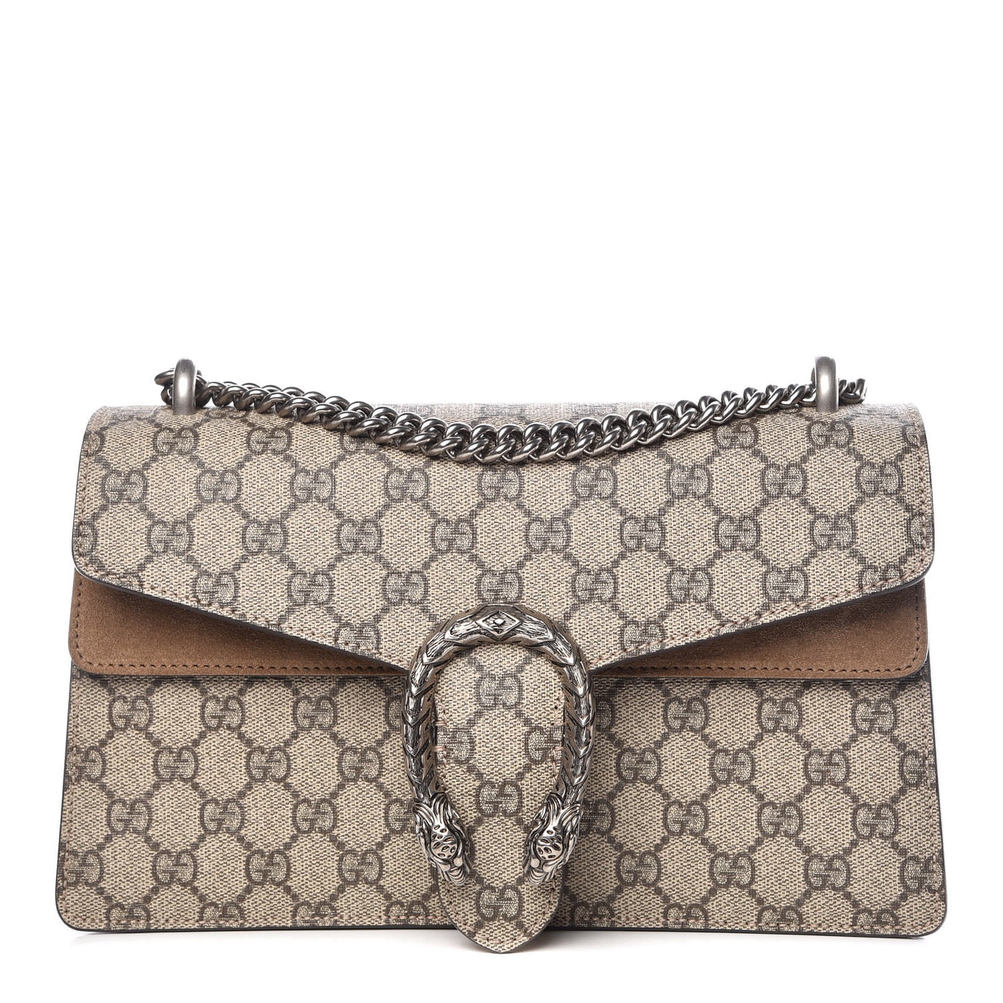 GG Supreme Monogram Small Dionysus Shoulder Bag Taupe