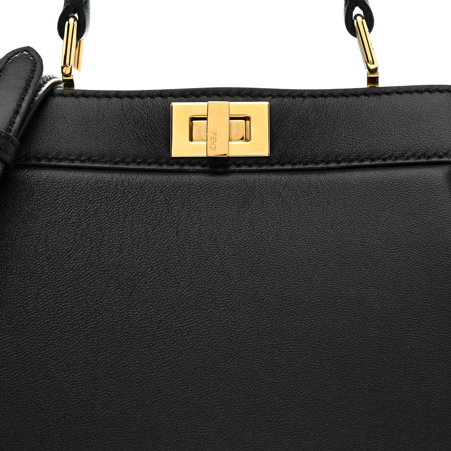 Shiny Nappa Petite Peekaboo I SEE U Satchel Black