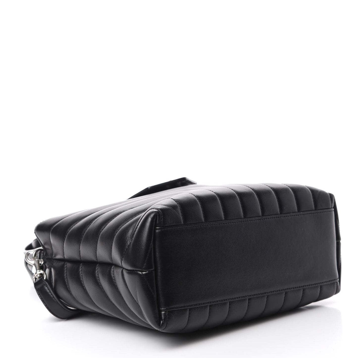 Calfskin Y Quilted Monogram Small Loulou Shopper Black