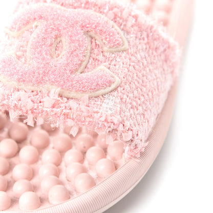 Chanel Tweed CC Mules 38 Pink Coral 9 of 11