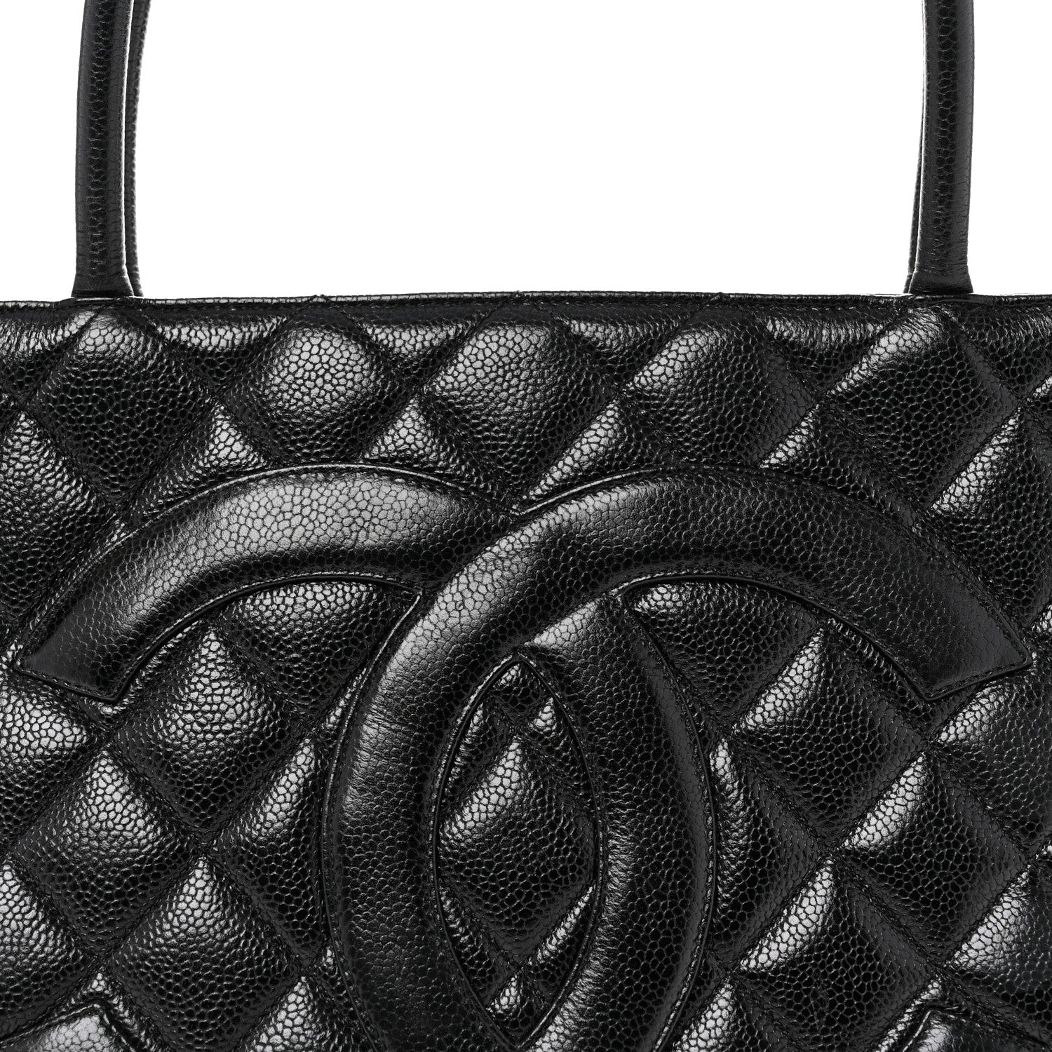 Chanel Caviar Quilted Medallion Tote Black 8 of 13