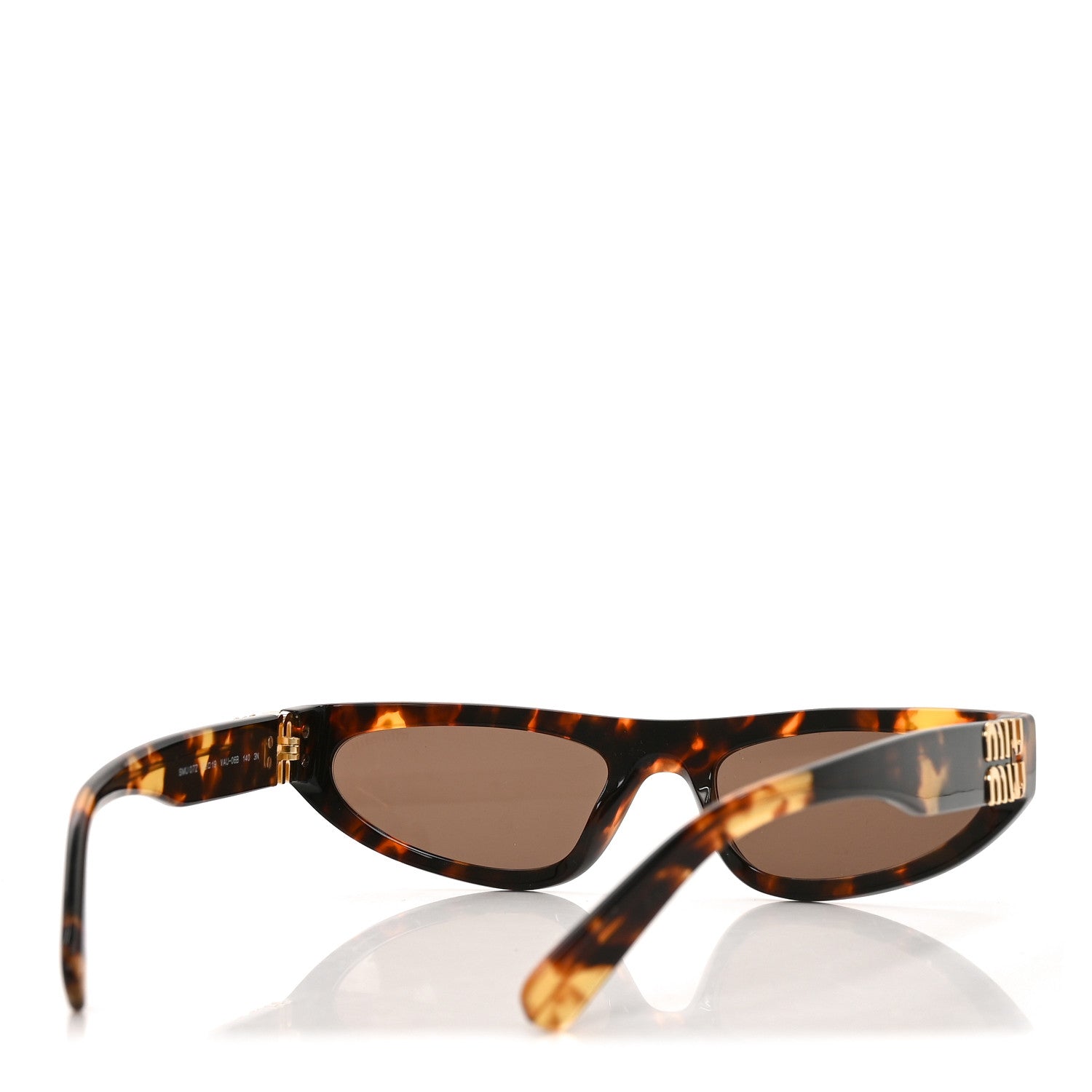 Miu Miu Acetate Glimpse Cat Eye Sunglasses SMU 07Z Tortoise 4 of 7