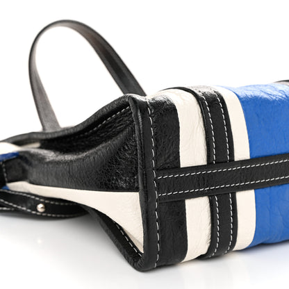 Balenciaga Agneau Arena Multicolore XS Bazar Shopper Tote Bleu White Black 9 of 11
