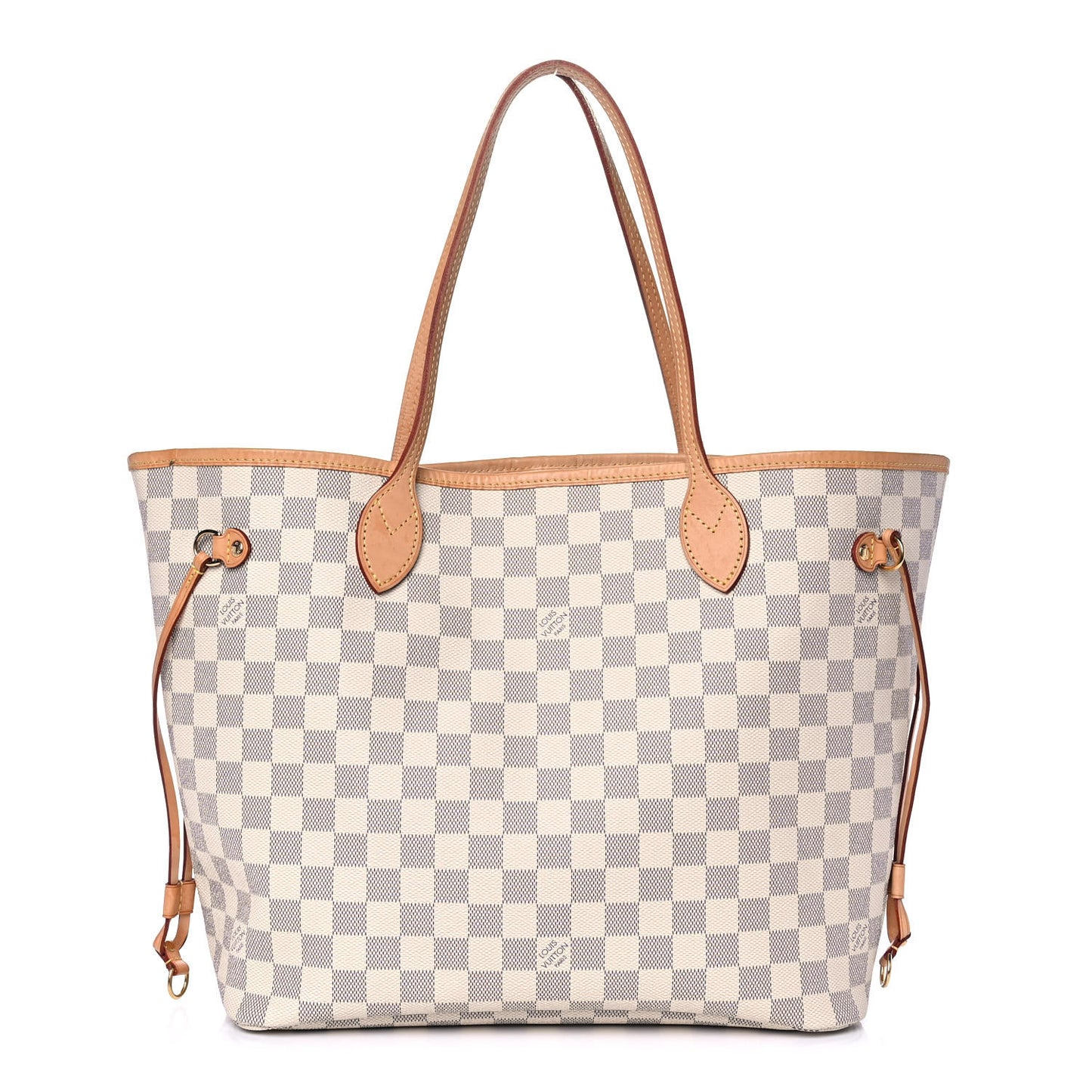 Damier Azur Neo Neverfull MM Rose Ballerine