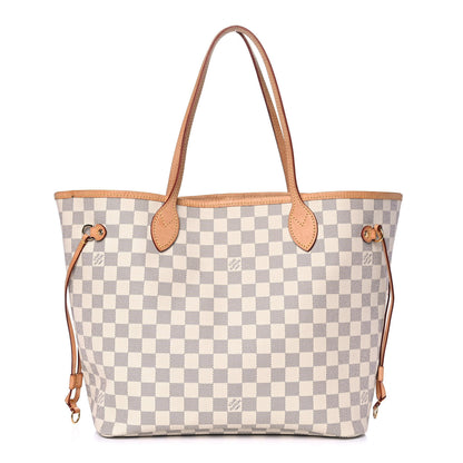Louis Vuitton Damier Azur Neo Neverfull MM Rose Ballerine 1 of 13