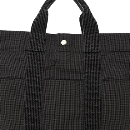 Hermes Toile Fourre Tout MM Grey Black 8 of 12