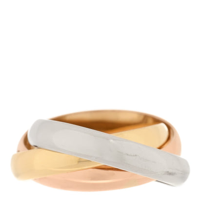 Cartier 18K Pink Yellow White Gold Classic Les Must De Cartier Trinity Ring 51 5.75 3 of 4