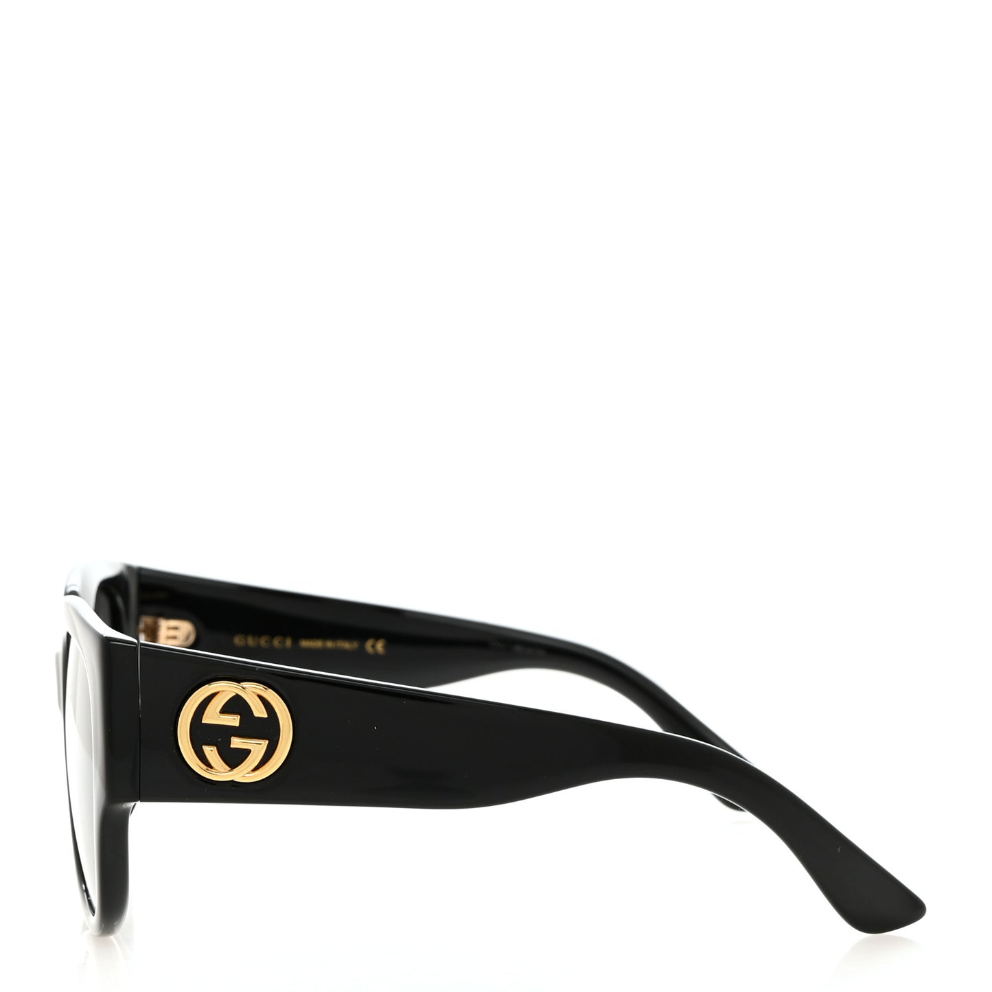 Acetate Square Frame Sunglasses Black