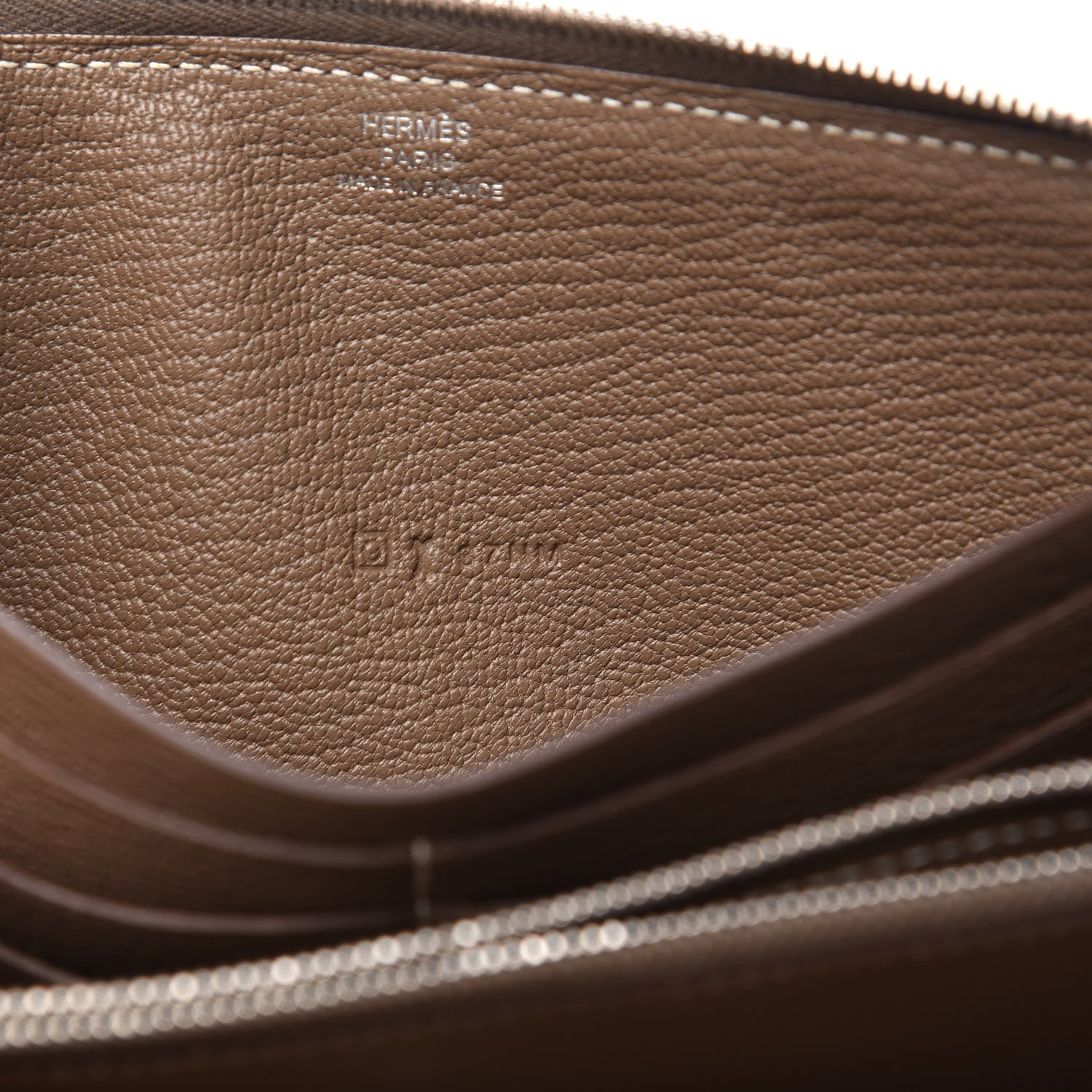 Hermes Chevre Mysore Azap Wallet Etoupe 7 of 12