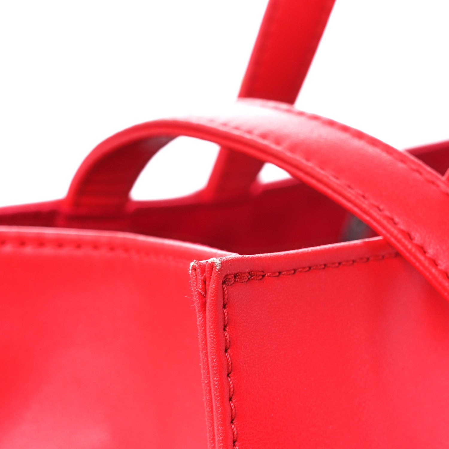 Telfar Vegan Leather Medium Shopping Bag Red 13 of 15