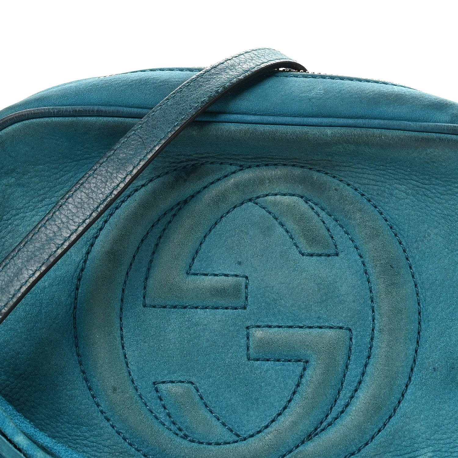 Gucci Vitello Range Small Soho Disco Bag Deep Cobalt 8 of 14