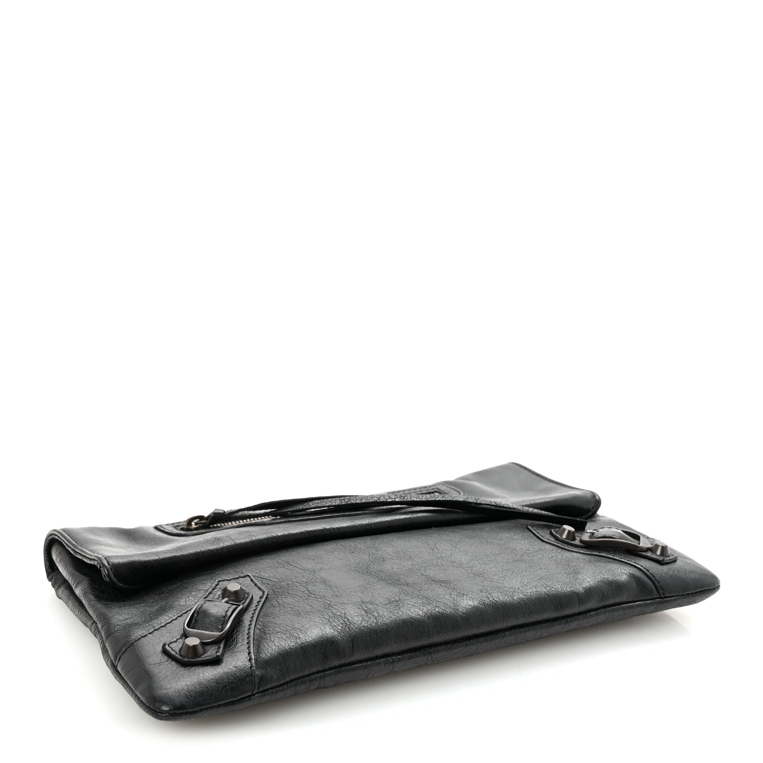 Balenciaga Agneau Classic Hardware Envelope Clutch Black 4 of 6