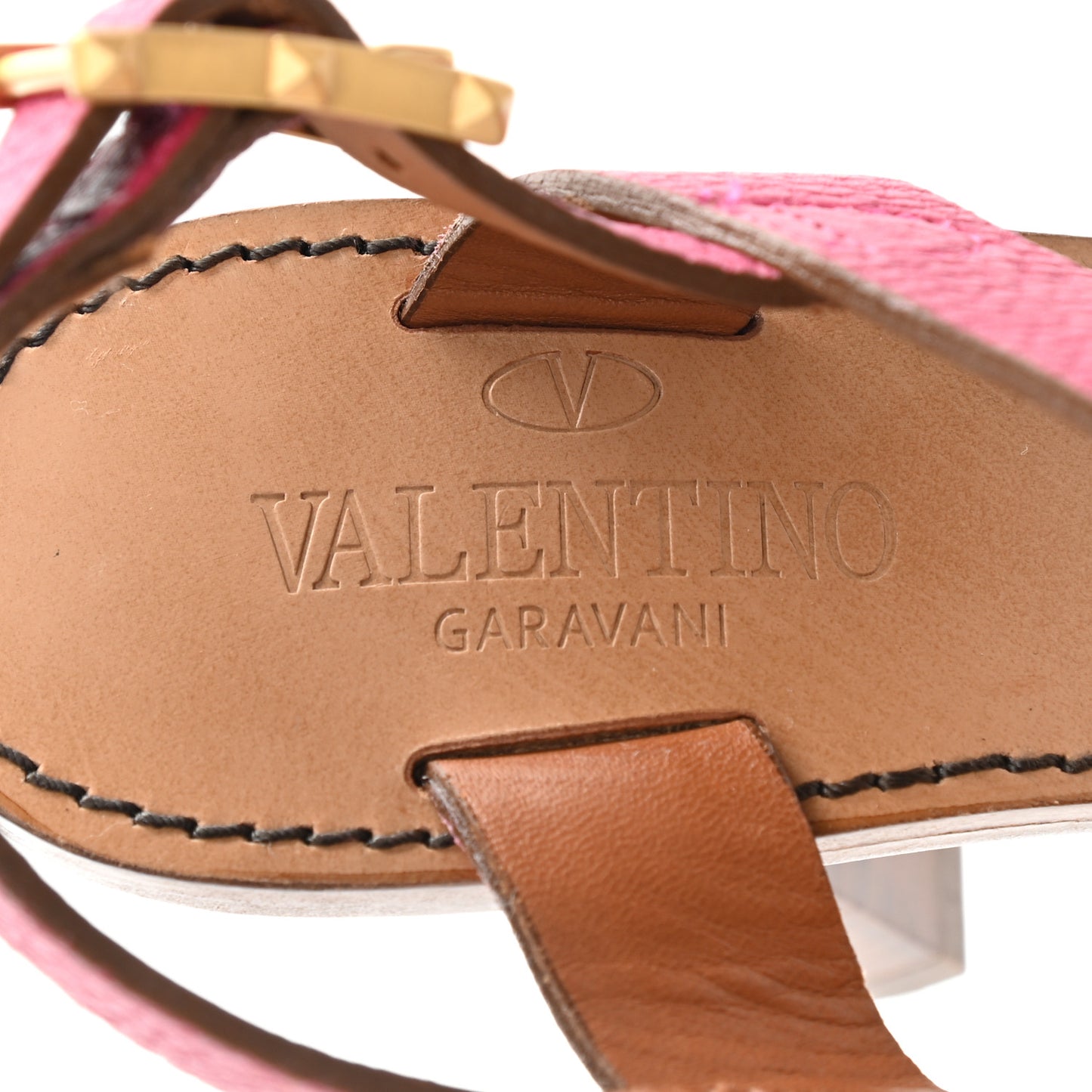 Calfskin Scarab Heeled Sandals 38 Cyclamin