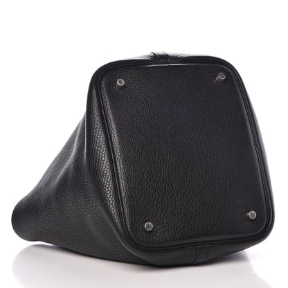 Hermes Taurillon Clemence Picotin 22 MM Black 4 of 7