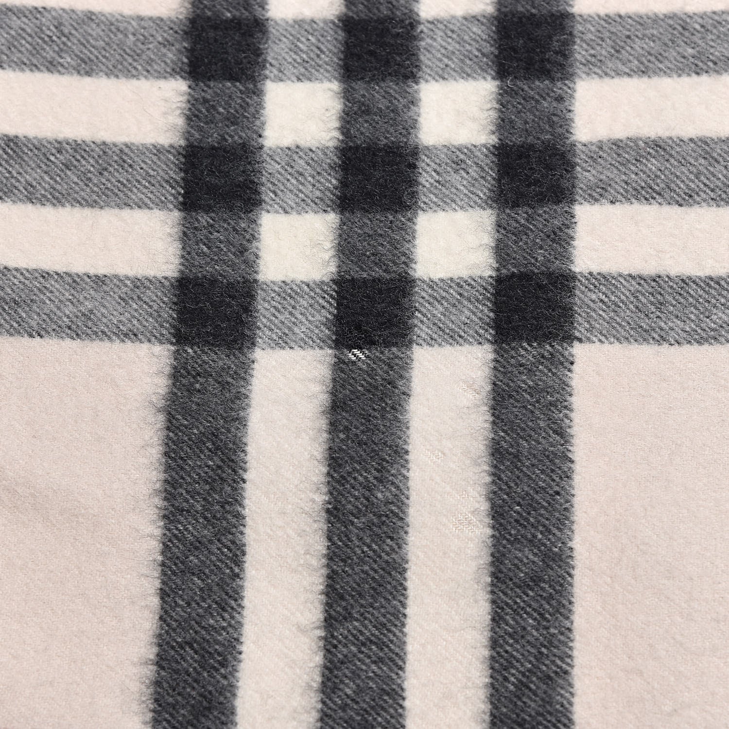 Burberry Cashmere Check Snood Scarf Ivory 5 of 5