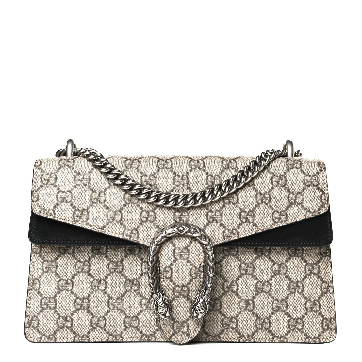 Gucci GG Supreme Monogram Small Dionysus Shoulder Bag Black 1 of 12