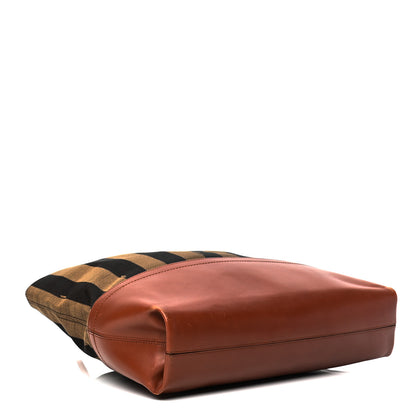 Fendi Pequin Cuoio Vegetale Medium Roll Tote Tobacco Cuoio Miele 3 of 7