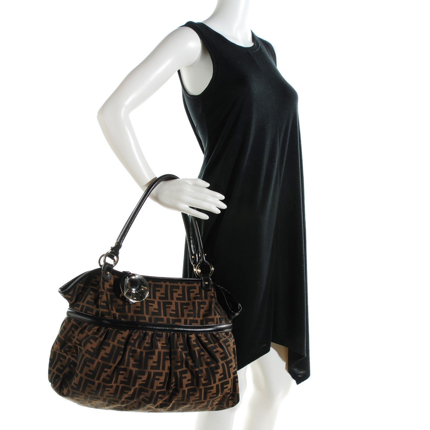 Fendi Zucca Large Chef Shopper Tote Tobacco 2 of 8