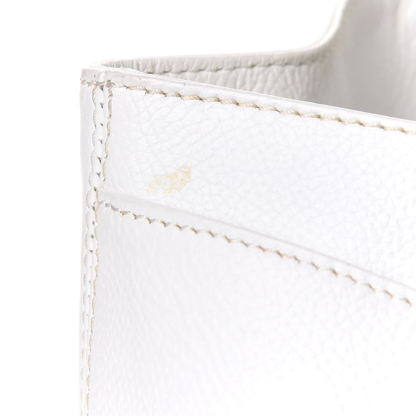 Calfskin Cerf Executive Shopper Tote White
