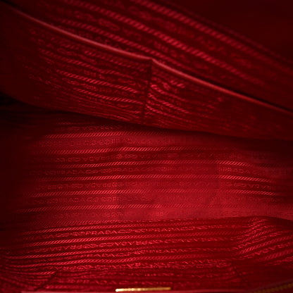 Prada Saffiano Lux Extra Large Galleria Double Zip Tote Fuoco 5 of 9