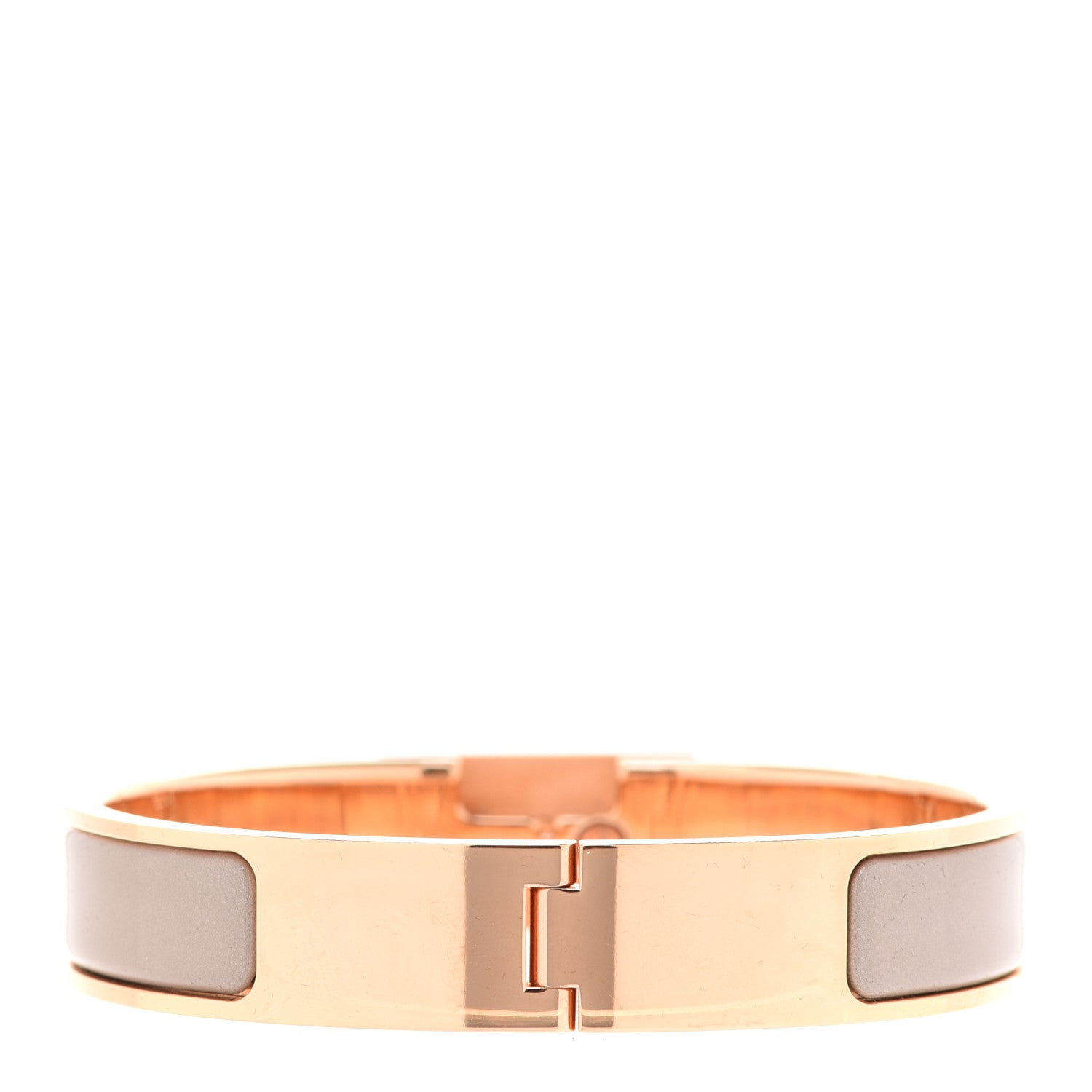 Hermes Enamel Clic Anneau Bracelet PM Marron Glace 3 of 6