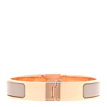 Hermes Enamel Clic Anneau Bracelet PM Marron Glace 3 of 6