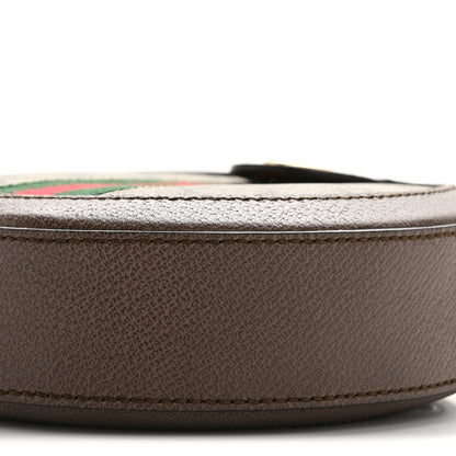 Gucci GG Supreme Monogram Web Mini Ophidia Round Shoulder Bag Brown 10 of 12